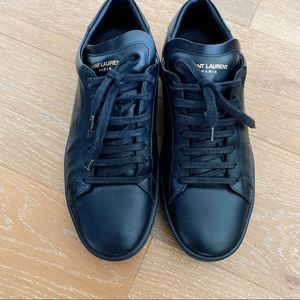 Original YSL Black Leather Sneakers